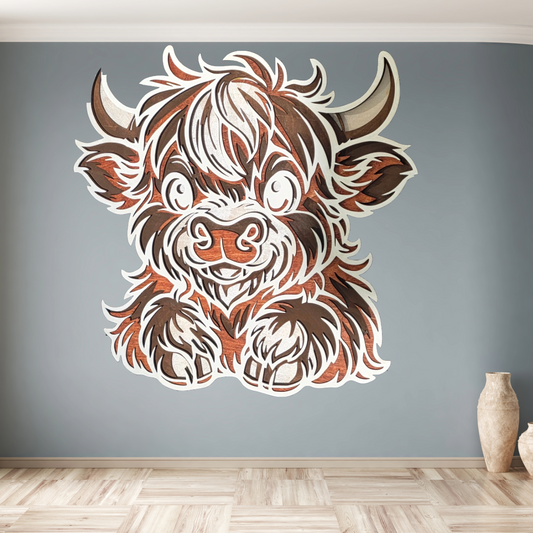 Baby Highland Cow Wall Décor
